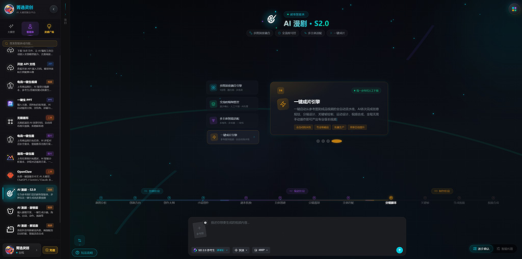 AI 漫剧内容创作场景